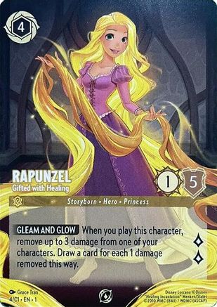 Rapunzel - Gifted with Healing (4) - Disney Lorcana Promo Cards Holofoil (Lightly Played)