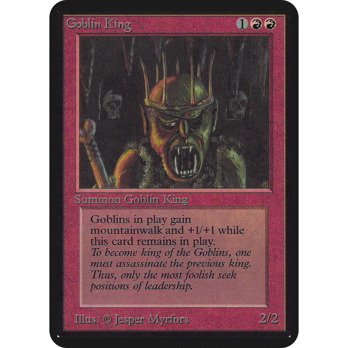 Goblin King [Limited Edition Alpha] (Lightly Played)