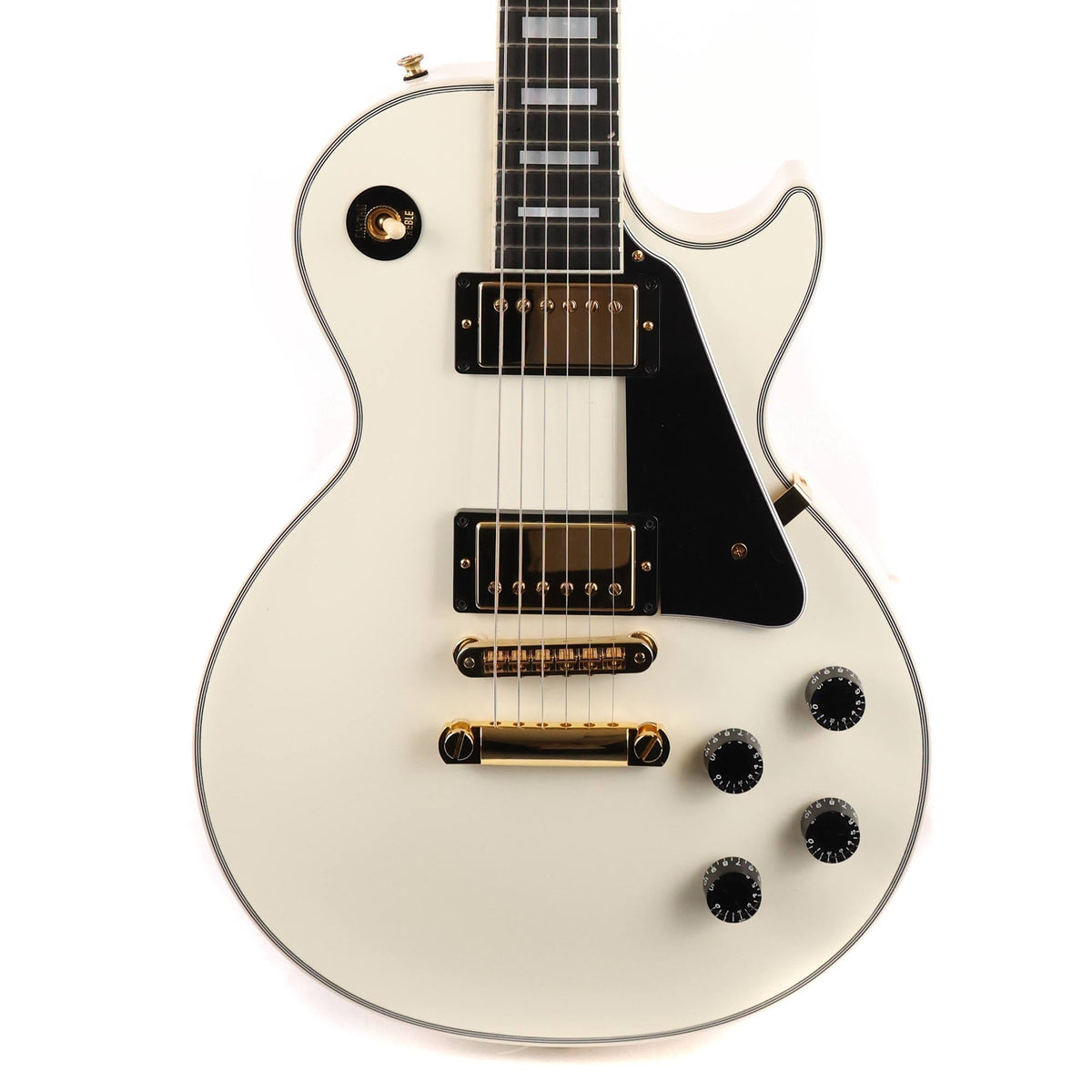 Gibson Custom Shop Les Paul Custom Alpine White Headstock Repair