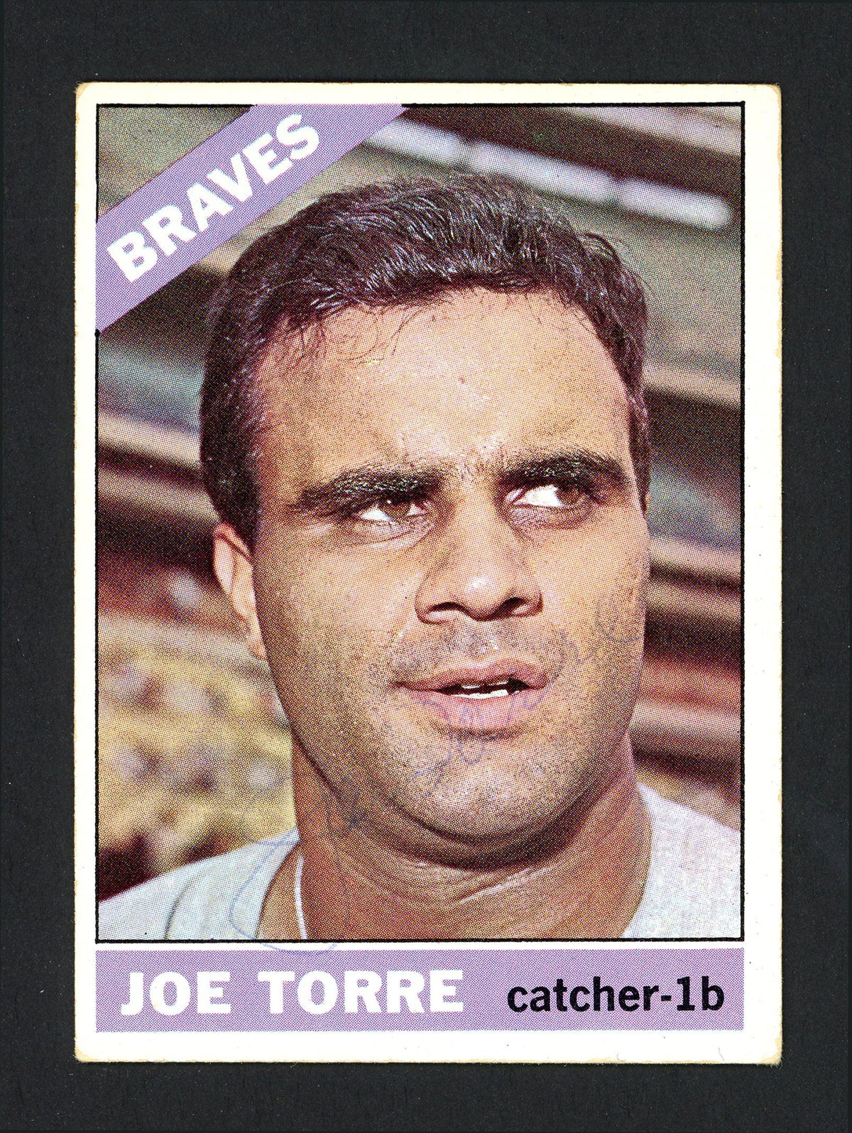 Joe Torre Autographed 1966 Topps Card #130 Milwaukee Braves SKU #162179