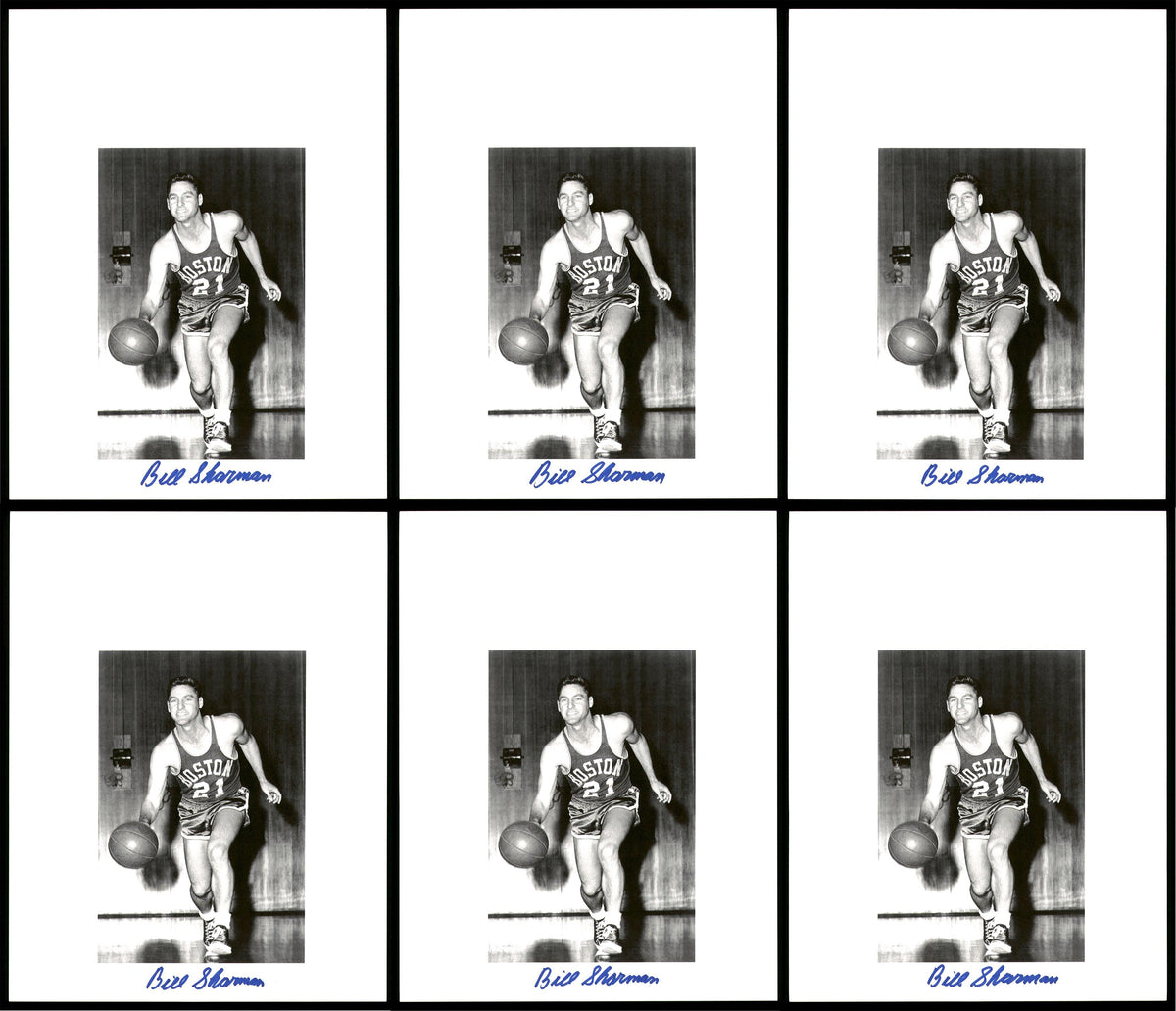 Bill Sharman Autographed 8.5x11 Photo 12 Count Lot Boston Celtics SKU #194009