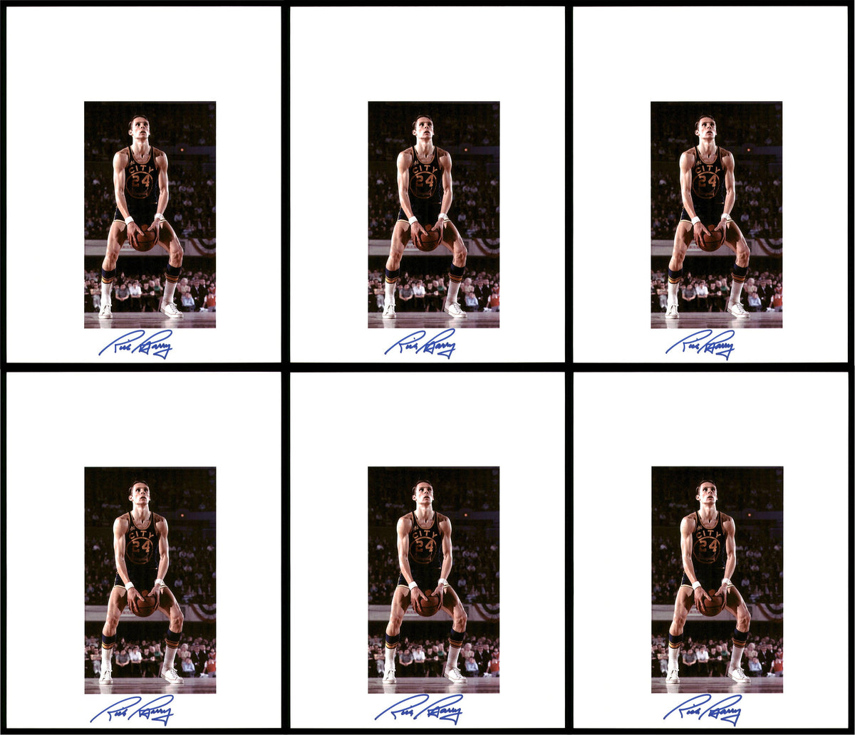 Rick Barry Autographed 8.5x11 Photo 12 Count Lot Golden State Warriors SKU #194017