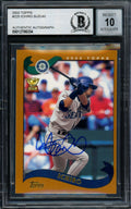 Ichiro Suzuki Autographed 2002 Topps Card #225 Seattle Mariners Auto Grade Gem Mint 10 Beckett BAS Stock #194318