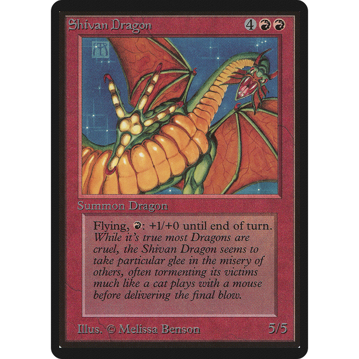 Shivan Dragon [Limited Edition Beta] (Near Mint)