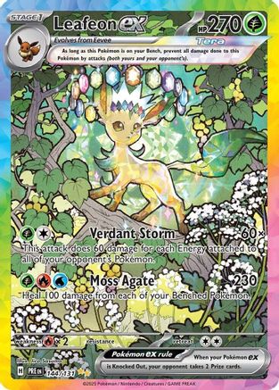 Leafeon ex - 144/131 144 - SV Prismatic Evolutions Holofoil (Near Mint)