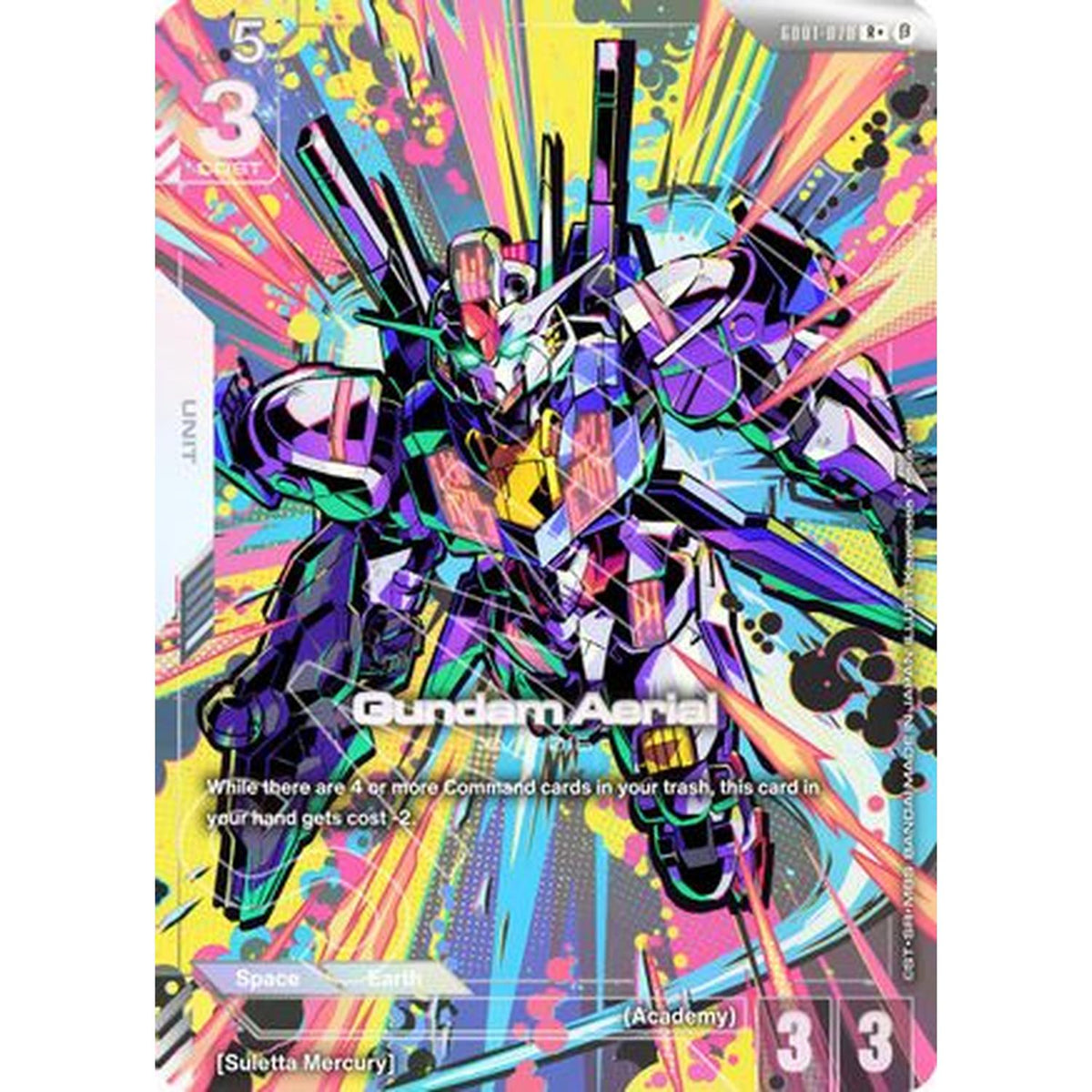 Gundam Aerial (R+) (GD01-070) [Edition Beta] Holofoil (Lightly Played)