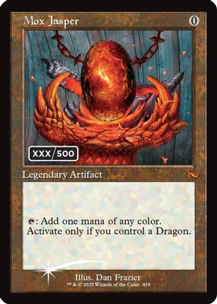 Mox Jasper (Serial Numbered) (TDM-419) - Tarkir: Dragonstorm Foil (Near Mint)