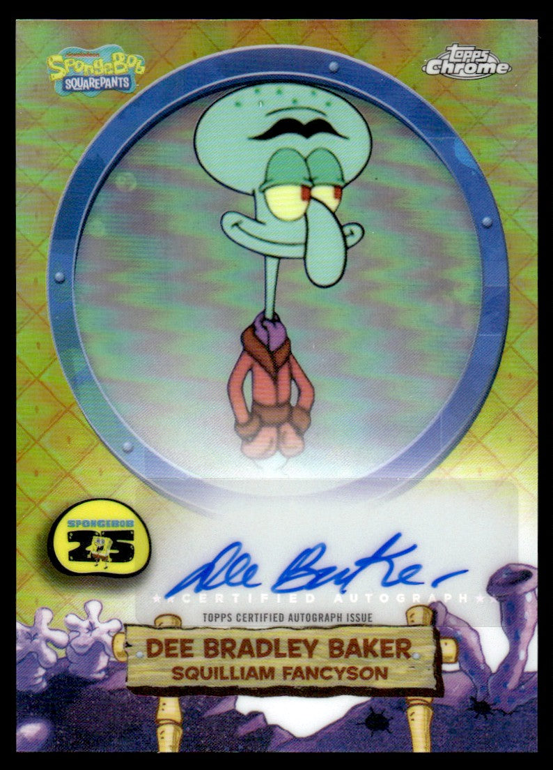 2025 Topps Chrome SA-SF Dee Bradley Baker Solo Autograph Card