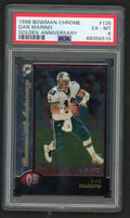 1998 Bowman Chrome Gold Refractor Dan Marino #135 /50 PSA 6