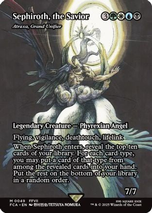 Sephiroth, the Savior - Atraxa, Grand Unifier (Showcase) (FCA-049) - FINAL FANTASY: Through the Ages Foil (Near Mint)