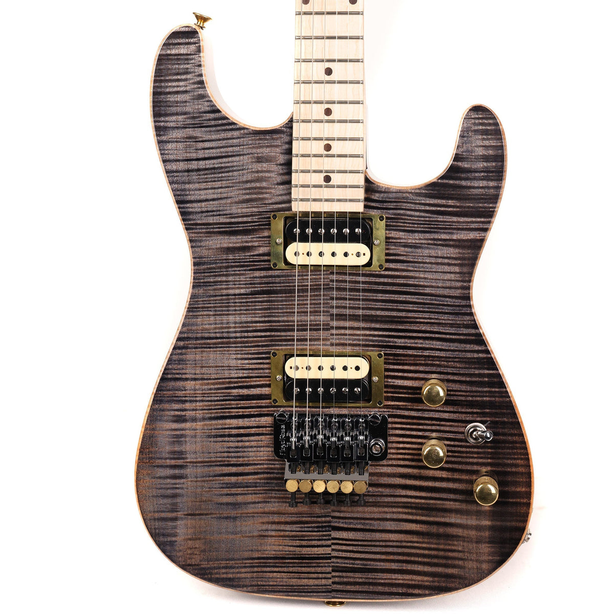 Colletti Guitars Speed of Sound Flame Maple Top Charcoal Burst