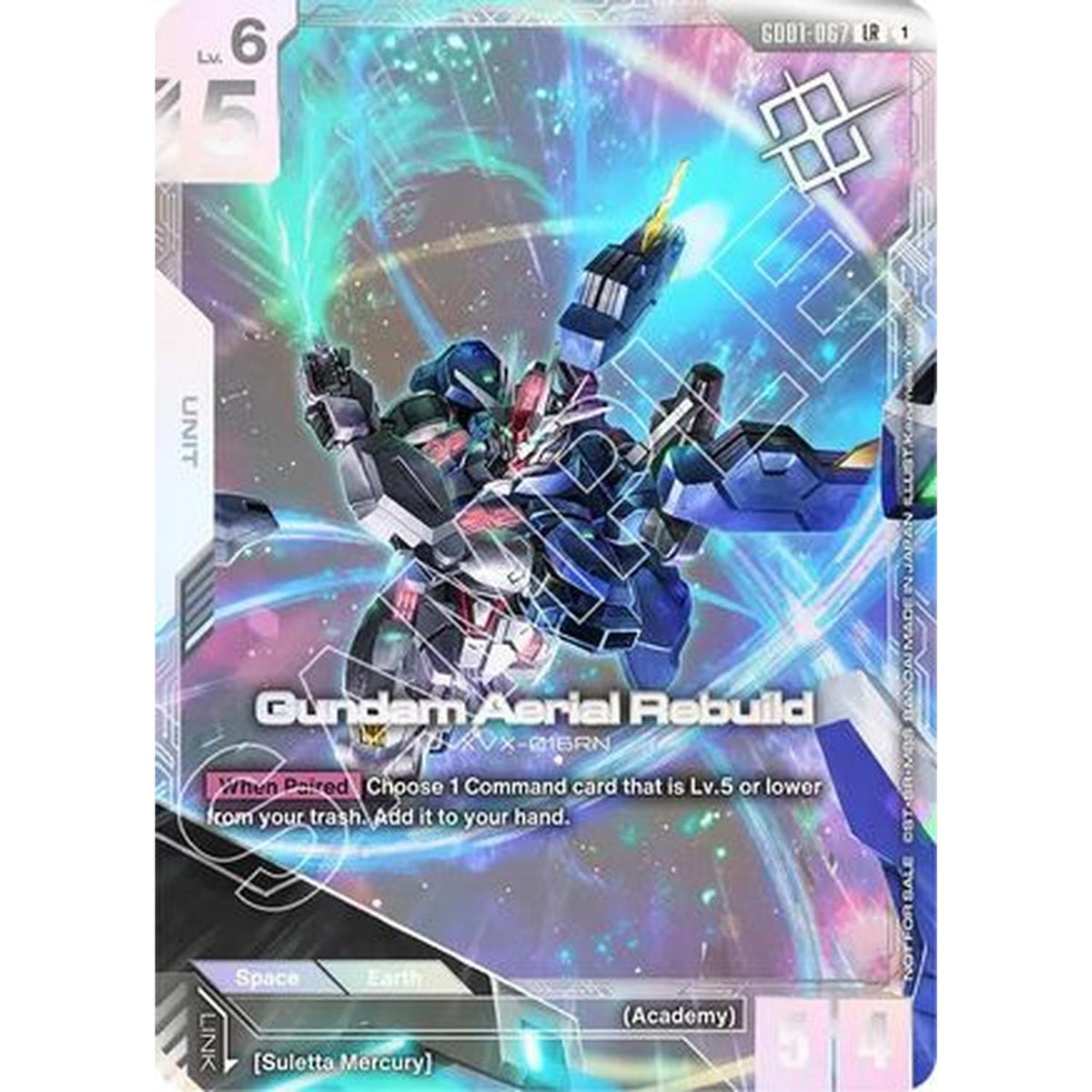 Gundam Aerial Rebuild (Newtype Challenge 2025 Mission1) (GD01-067) [Gundam Promotional Cards] Holofoil (Near Mint)