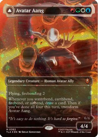 Avatar Aang (Raised Foil) (TLA-363) - Avatar: The Last Airbender Foil (Near Mint)