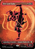 Fire Lord Zuko (Borderless) (Neon Ink Foil) (TLA-360) - Avatar: The Last Airbender Foil (Near Mint)