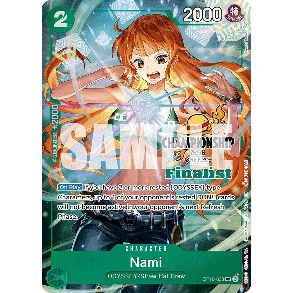 Nami (CS 25-26 Finalist Card Set 1) (OP10-033) [One Piece Promotion Cards]  Foil (NM/LP Foil)