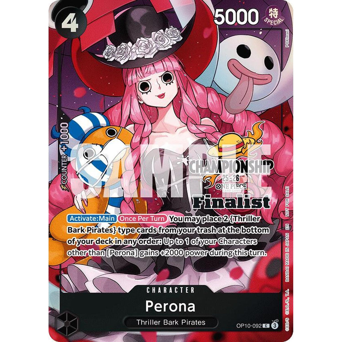 Perona (CS 25-26 Finalist Card Set 1) (OP10-092) [One Piece Promotion Cards]  Foil (NM/LP Foil)