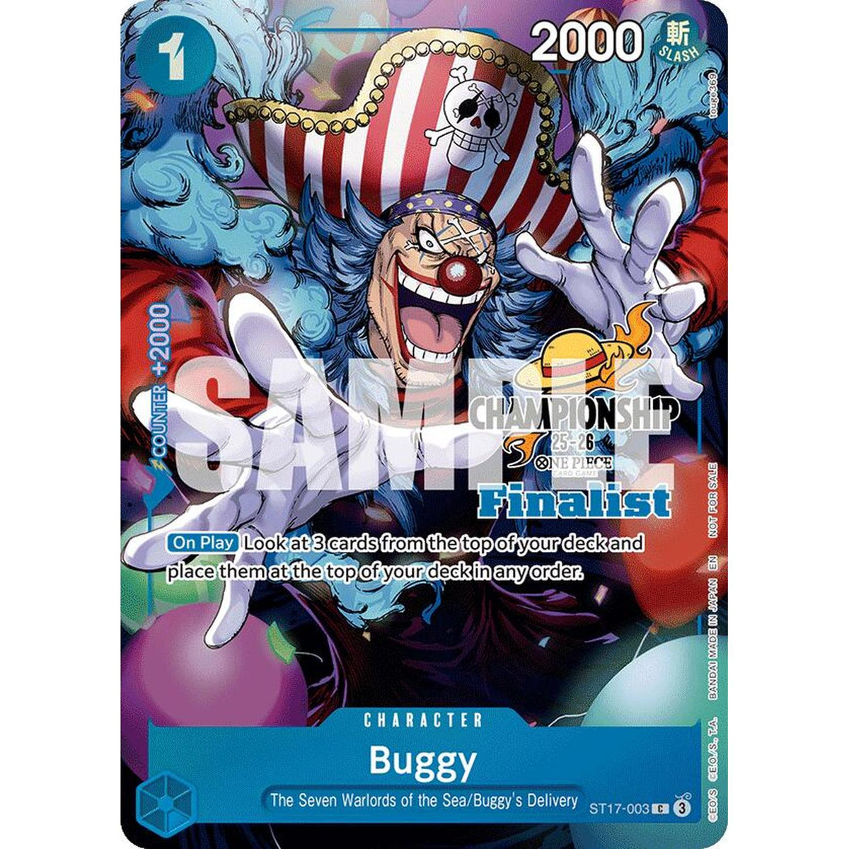 Buggy (CS 25-26 Finalist Card Set 1) (ST17-003) [One Piece Promotion Cards]  Foil (HP Foil)