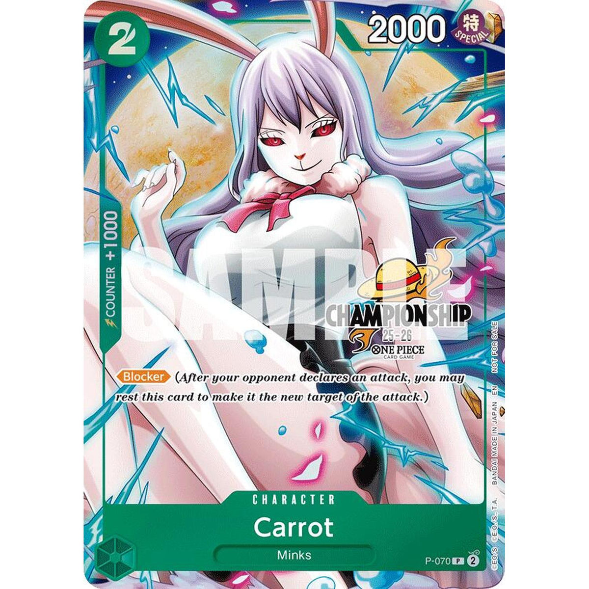 Carrot (CS 25-26 Event Pack Finalist Ver.) (P-070) [One Piece Promotion Cards]  Foil (HP Foil)