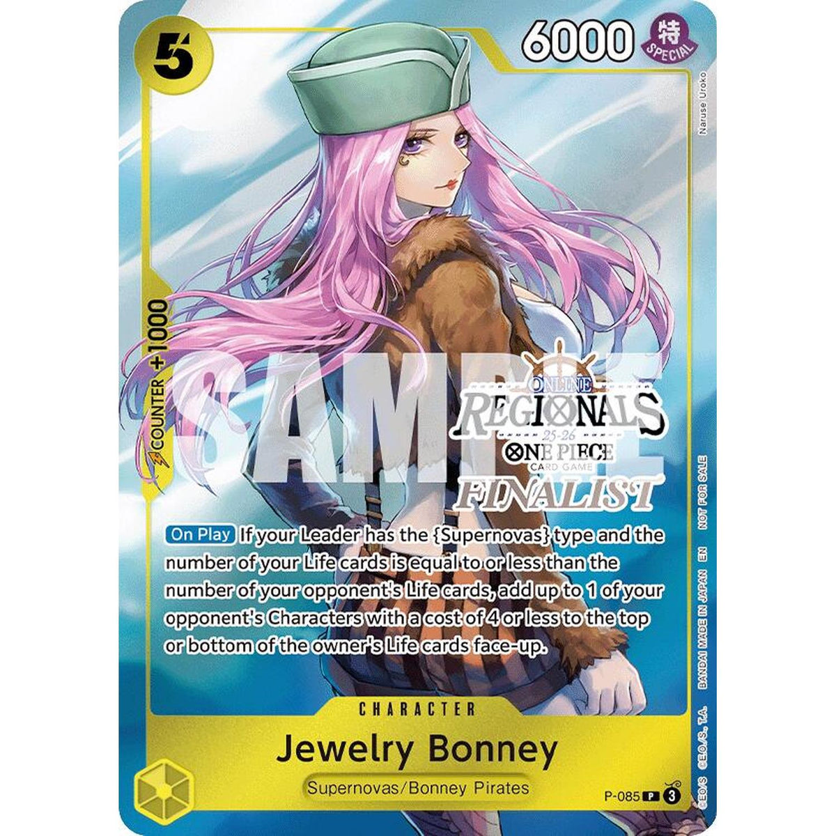 Jewelry Bonney (Online Regional Finalist Card Set 2025 Vol.2) (P-085) [One Piece Promotion Cards]  Foil (NM/LP Foil)