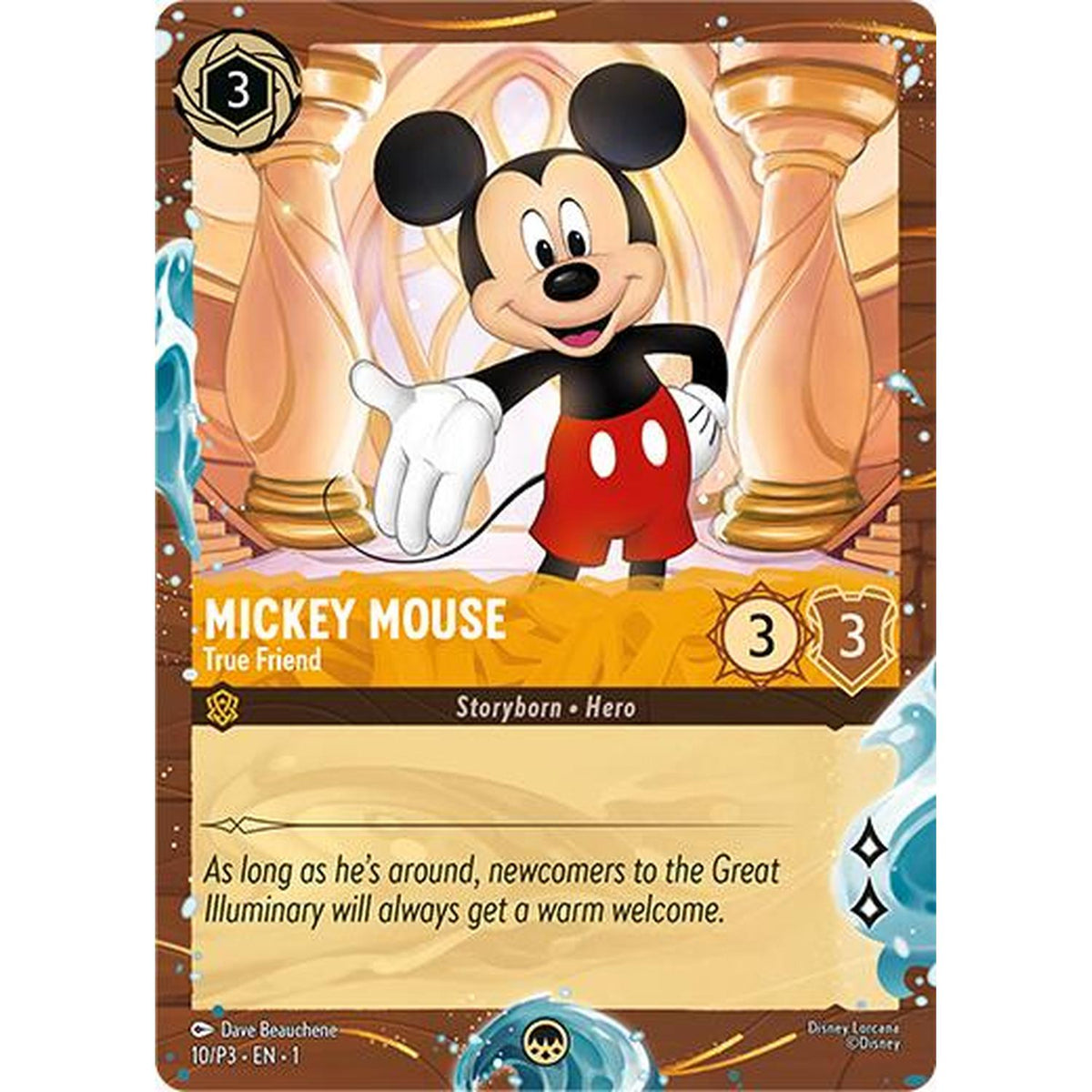 Mickey Mouse - True Friend (Disney Cruise Promo) (10/P3) [Disney Lorcana Promo Cards] Holofoil (Near Mint Holofoil)