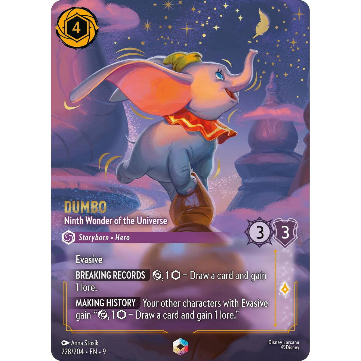 Dumbo - Ninth Wonder of the Universe (Enchanted) (228/204) [Fabled] Holofoil (Near Mint Holofoil)
