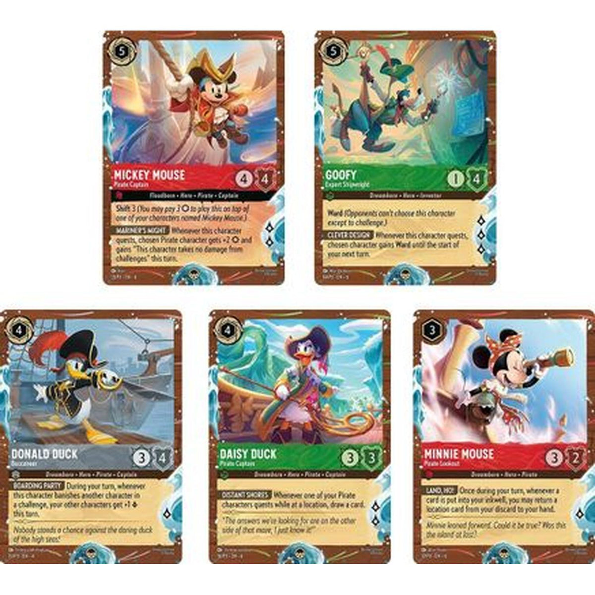 Disney Cruise Promos (Set of 5)  [Disney Lorcana Promo Cards] Holofoil (Near Mint)