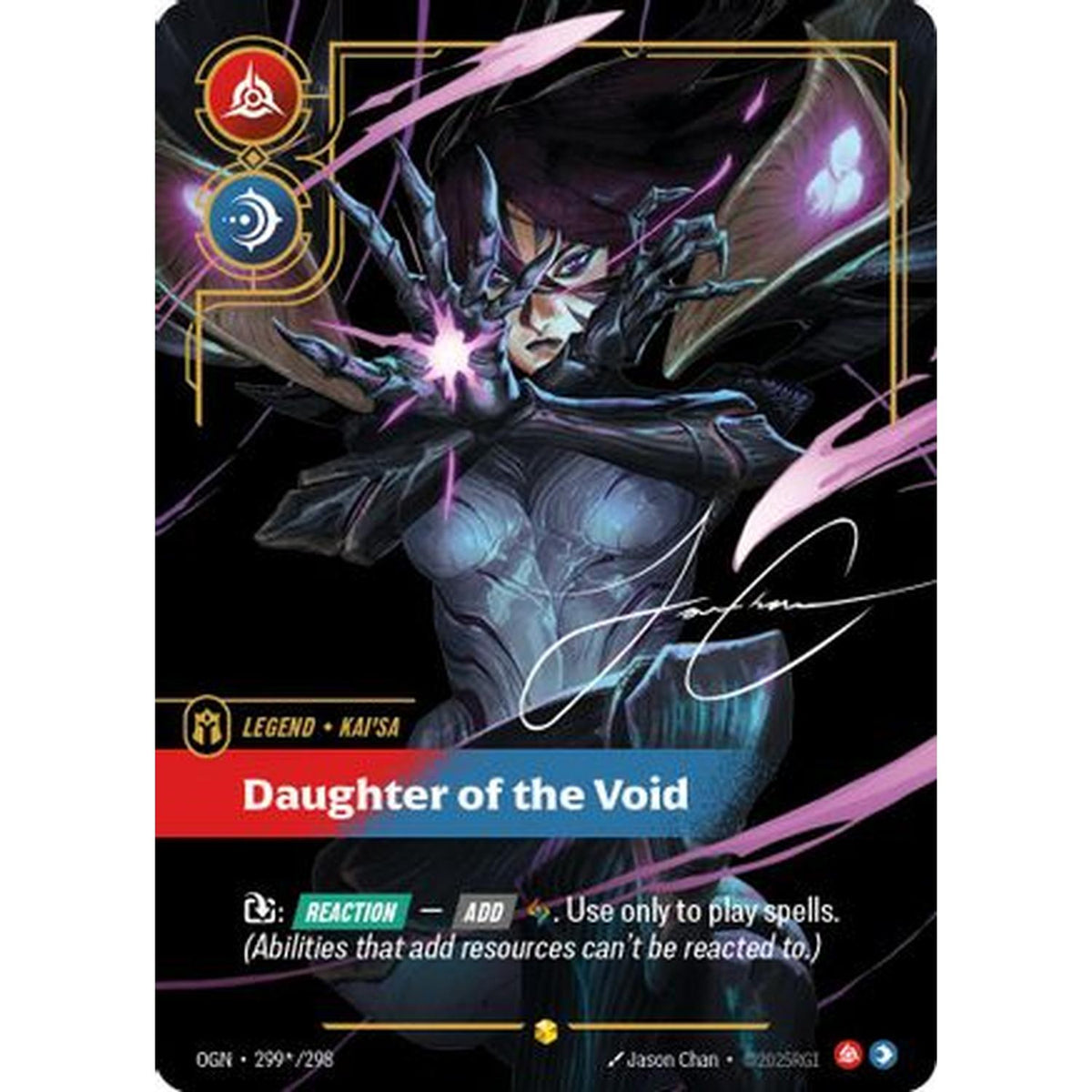 Kai'Sa - Daughter of the Void (Signature) (299*/298) [Origins] Foil (Near Mint)