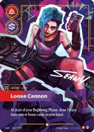 Jinx - Loose Cannon (Signature) (301*/298) - Origins Foil (Damaged)