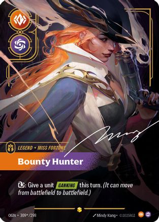 Miss Fortune - Bounty Hunter (Signature) (309*/298) - Origins Foil (Near Mint)