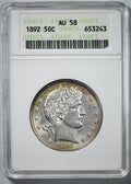 1892 Barber Half Dollar 50C ANACS Soapbox AU58