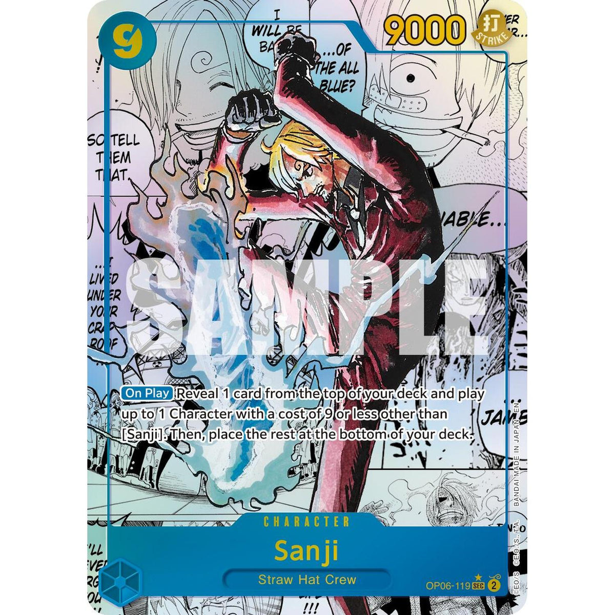 Sanji - OP06-119 (Manga) (OP06-119) [Premium Booster -The Best- Vol. 2]  Foil (HP Foil)