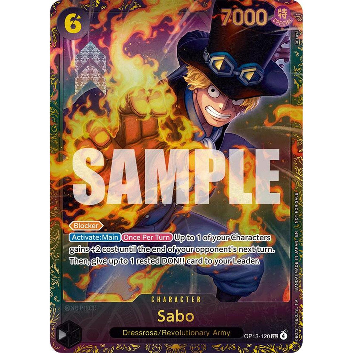 Sabo (Store Treasure Cup 2025) (OP13-120) [One Piece Promotion Cards]  Foil (HP Foil)