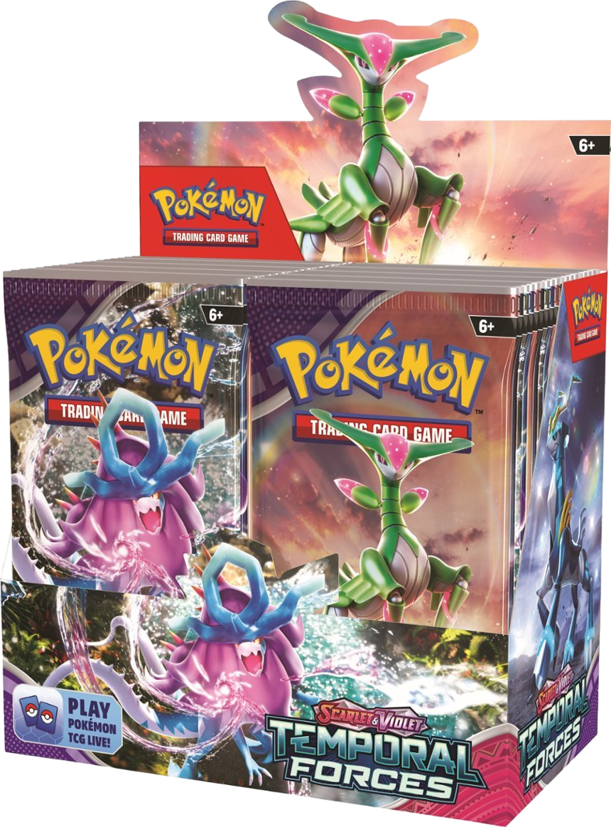 Temporal Forces Booster Boxes & Cases (1 Factory Sealed Case of Booster Boxes (Master Case) (6 Booster Boxes - 216 Packs) (FREE Double Box Shipping to US))