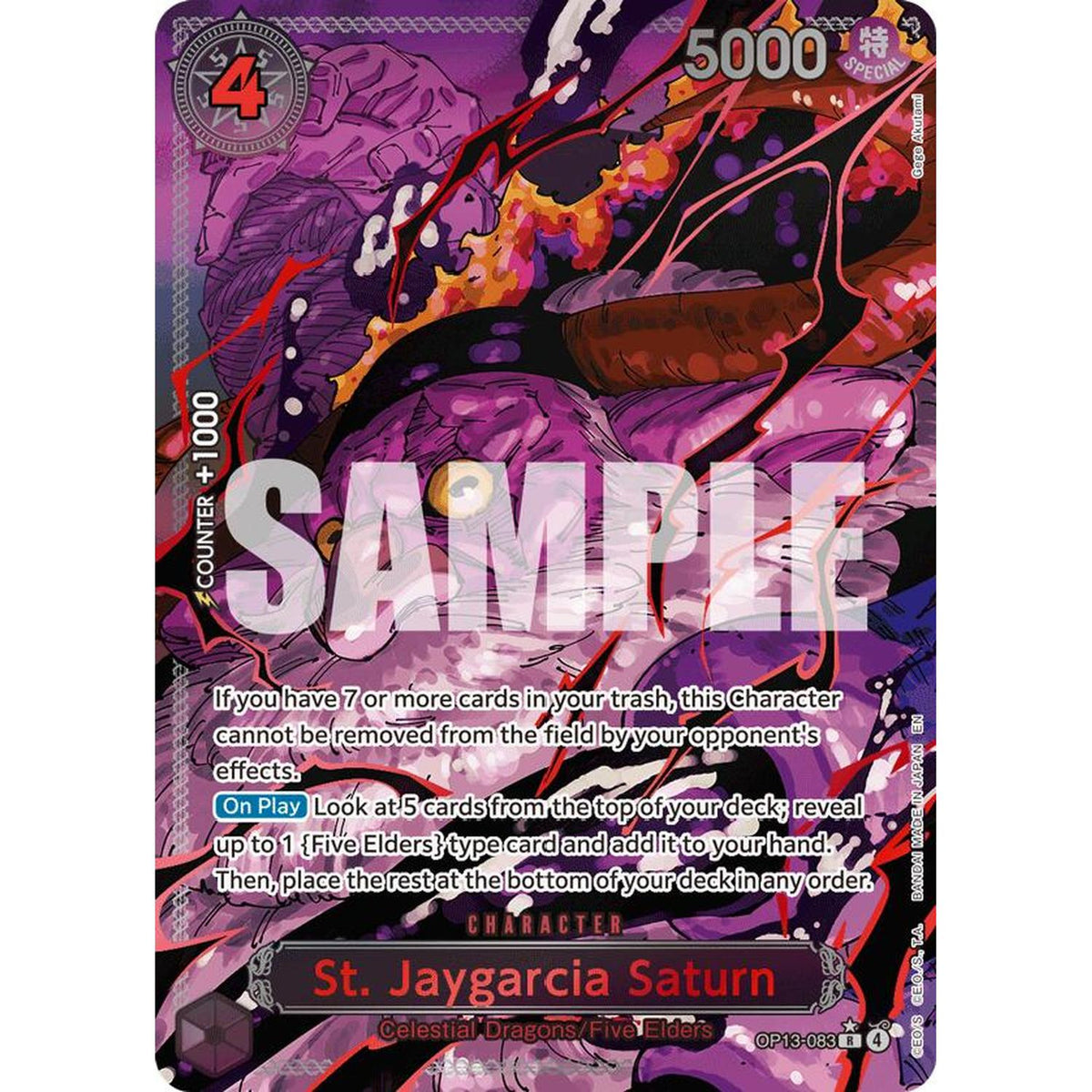 St. Jaygarcia Saturn (Parallel) (OP13-083) [Carrying On His Will]  Foil (NM/LP Foil)