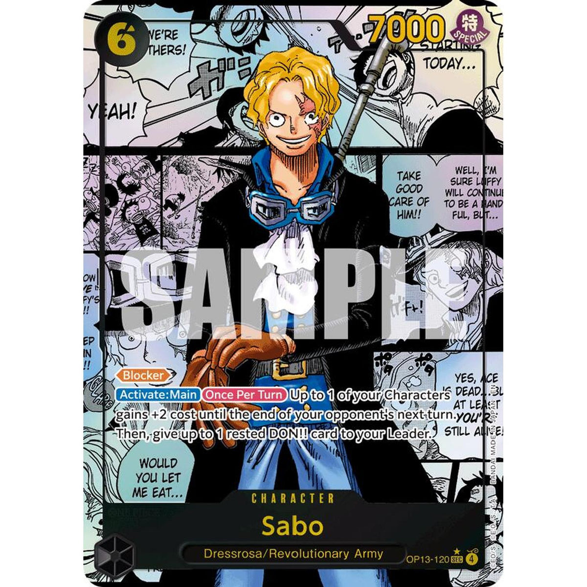 Sabo (120) (Manga) (OP13-120) [Carrying On His Will]  Foil (NM/LP Foil)