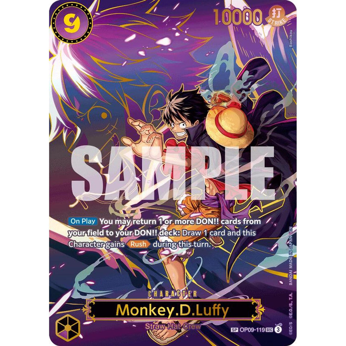 Monkey.D.Luffy - OP09-119 (SP) (OP09-119) [Carrying On His Will]  Foil (HP Foil)