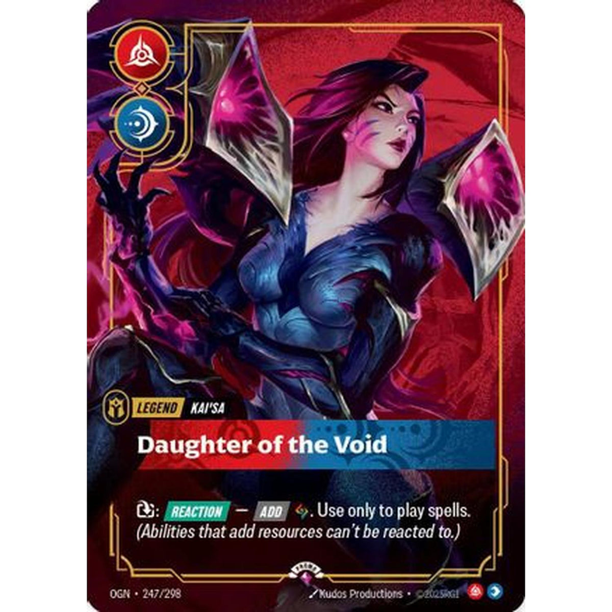 Kai'Sa - Daughter of the Void (Metal) (247/298) [Riftbound Organized Play Promotional Cards] Foil (Near Mint)
