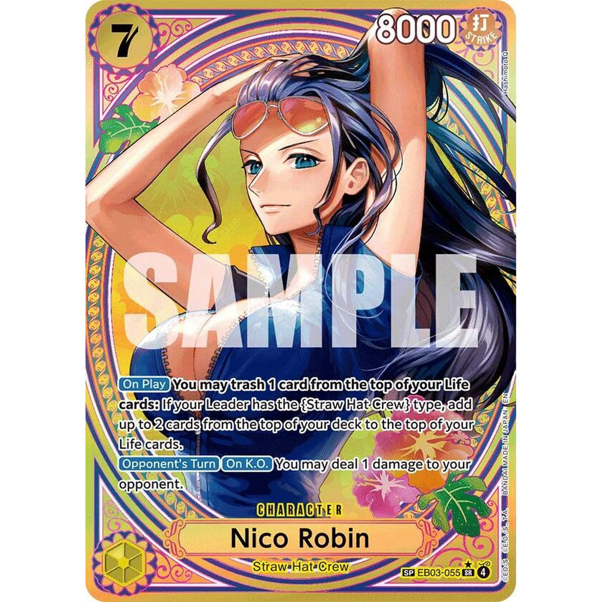 Nico Robin (055) (SP) (EB03-055) [Extra Booster: One Piece Heroines Edition]  Foil (Played Foil)