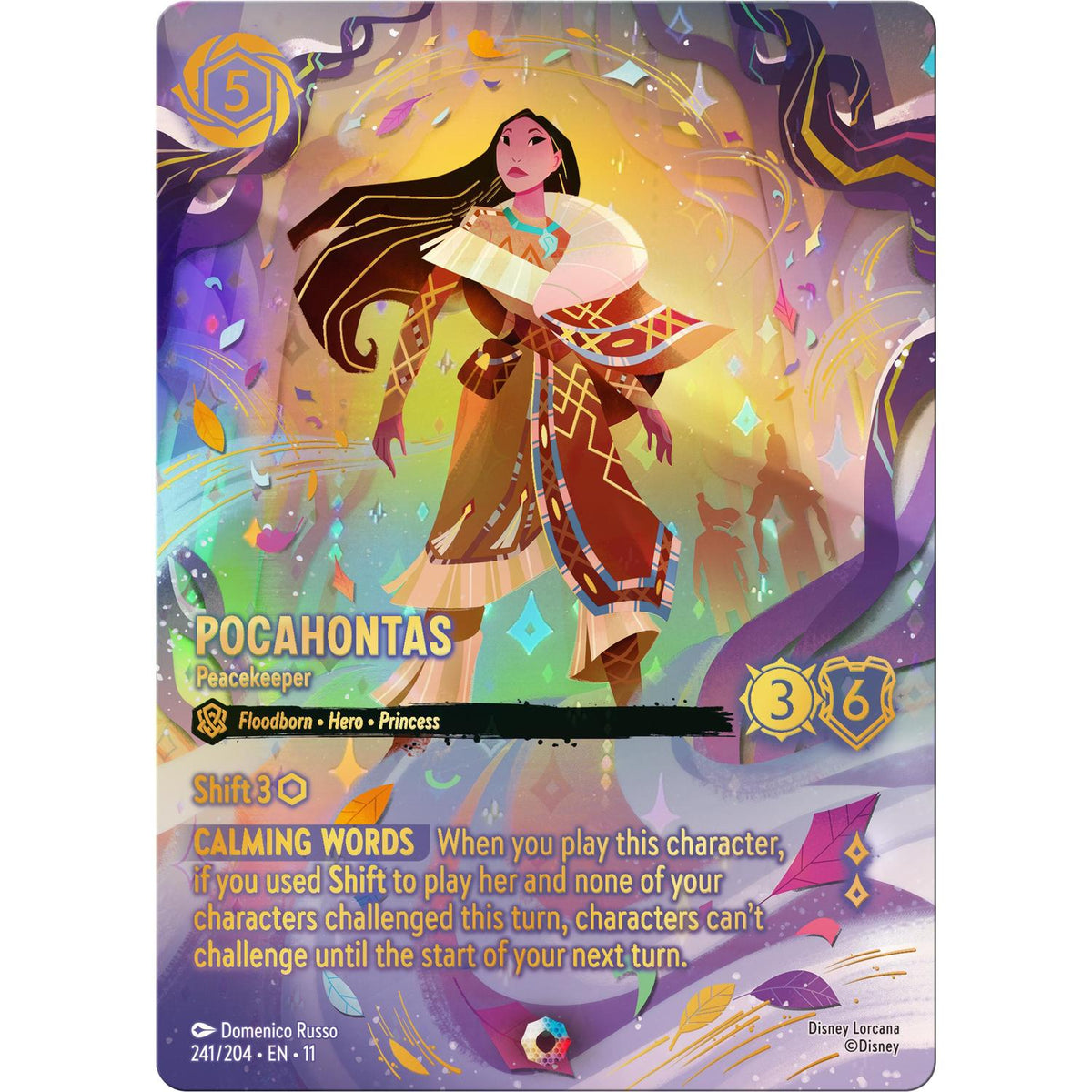 Pocahontas - Peacekeeper (Iconic) (241/204) [Winterspell] Holofoil (Near Mint Holofoil)