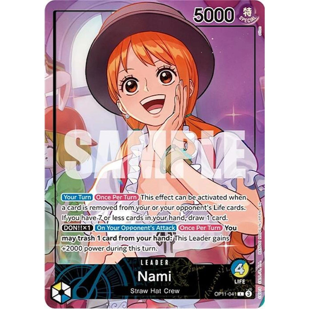 Nami (Whole Cake Island Arc) (OP11-041) [One Piece Promotion Cards]  Foil (NM/LP Foil)