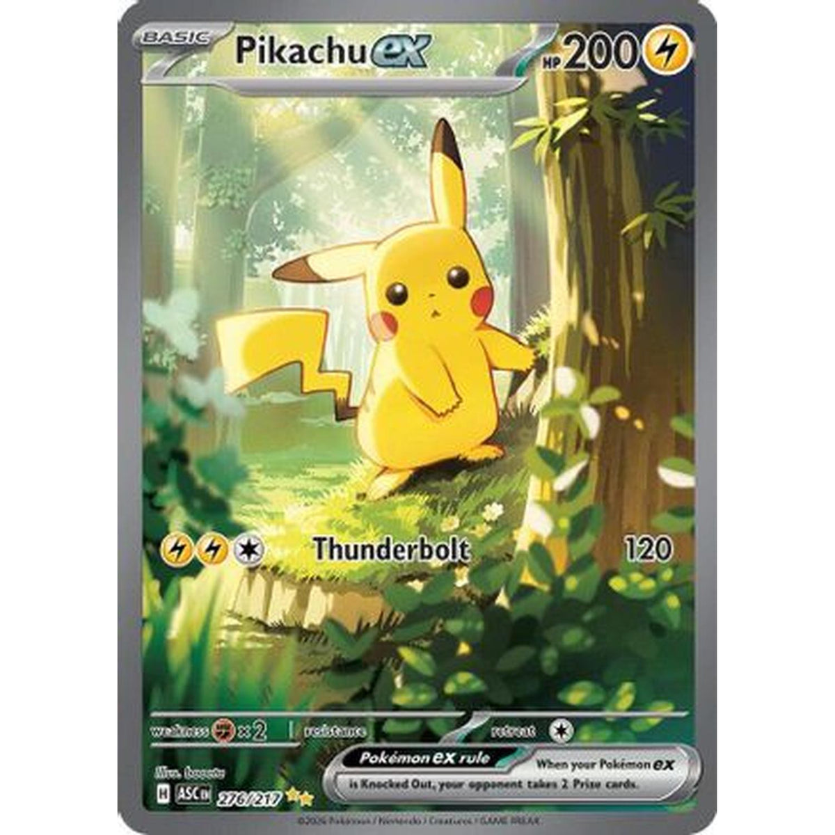 Pikachu ex 276/217 [ME Ascended Heroes]  - Holofoil (Near Mint Holofoil)