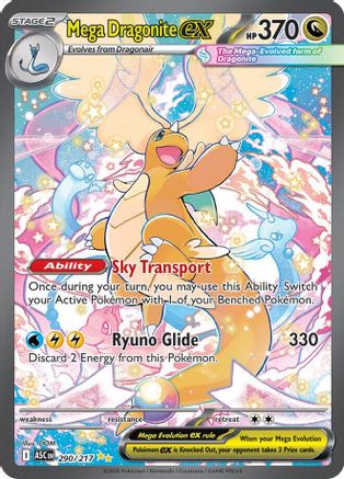 Mega Dragonite ex - 290/217 290 - ME Ascended Heroes Holofoil (Near Mint)