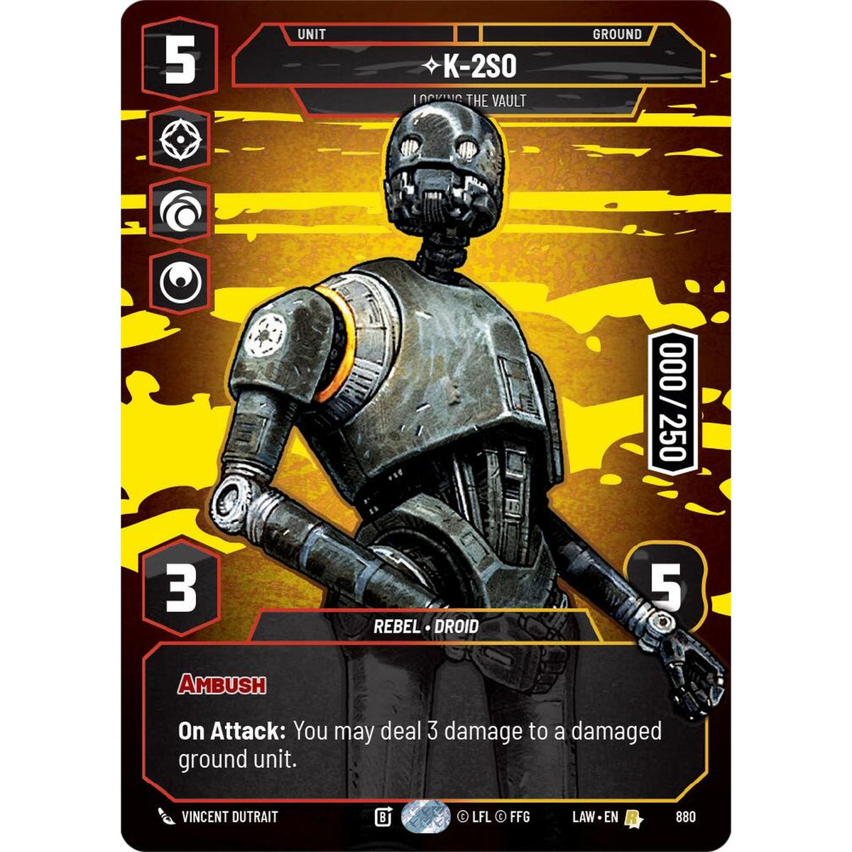 K-2S0 - Locking the Vault (Serialized) (880) (880) [A Lawless Time] (NM/LP Foil)