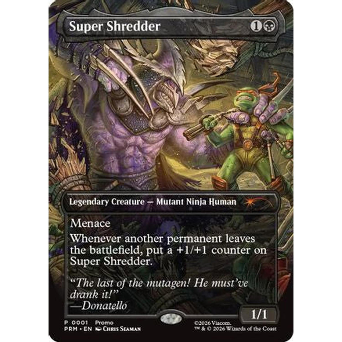 Super Shredder (Borderless) [Unique and Miscellaneous Promos] (Lightly Played)