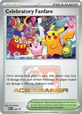 Celebratory Fanfare (Ace Trainer) 28 - ME Mega Evolution Promo (Moderately Played)