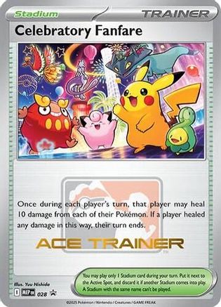 Celebratory Fanfare (Ace Trainer) 28 - ME Mega Evolution Promo (Near Mint)