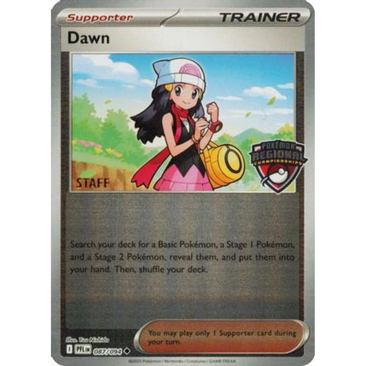 Dawn (Regional Championship) [Staff] 087 [League & Championship Cards]  - Reverse Holofoil (Moderately Played Reverse Holofoil)