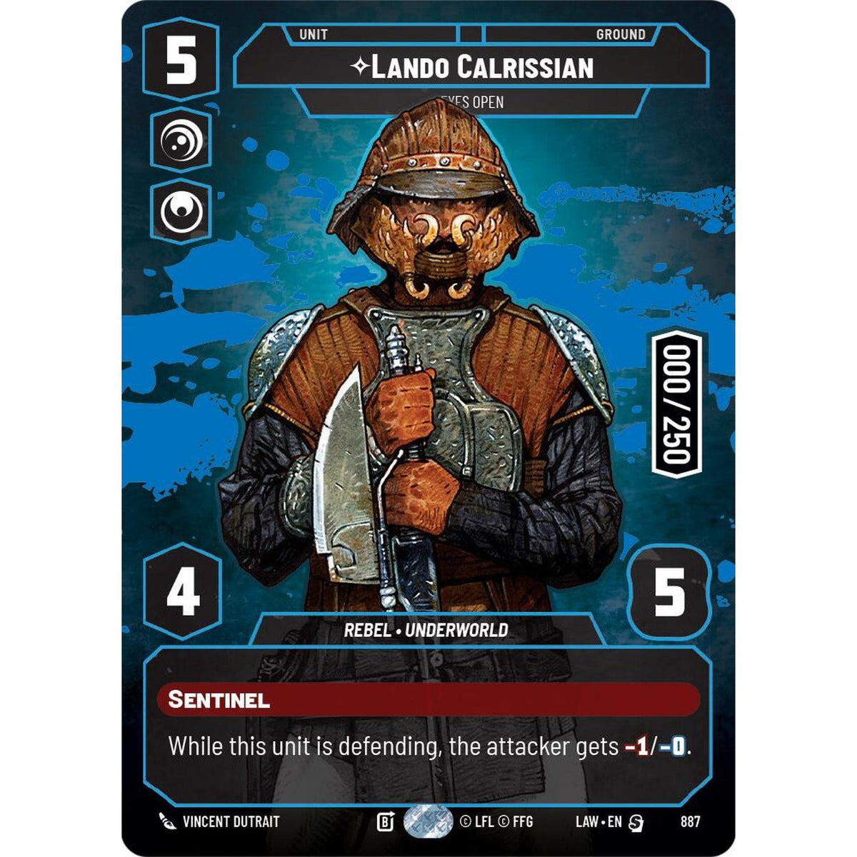 Lando Calrissian - Eyes Open (Serialized) (887) (887) [A Lawless Time] (NM/LP Foil)