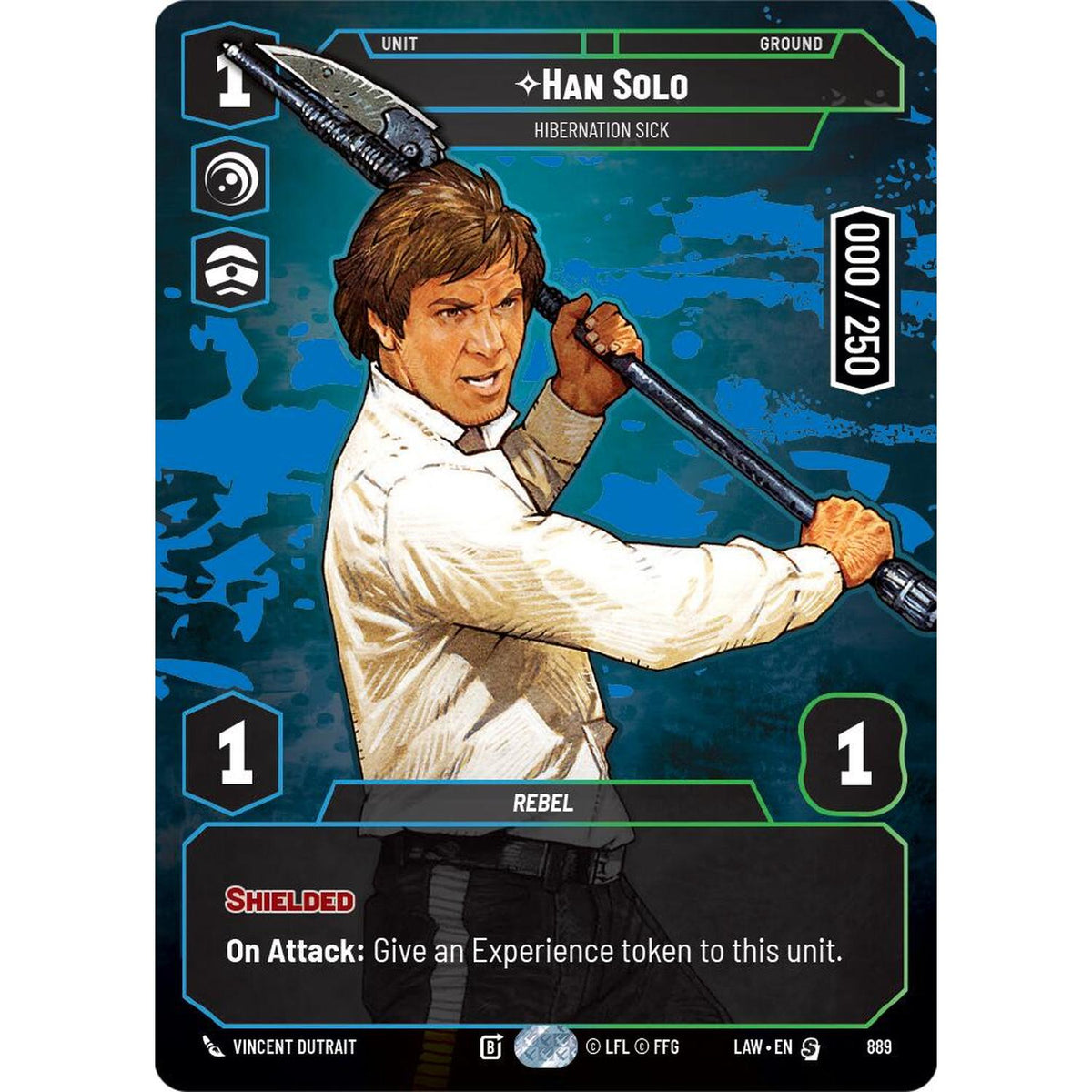 Han Solo - Hibernation Sick (Serialized) (889) (889) [A Lawless Time] (NM/LP Foil)