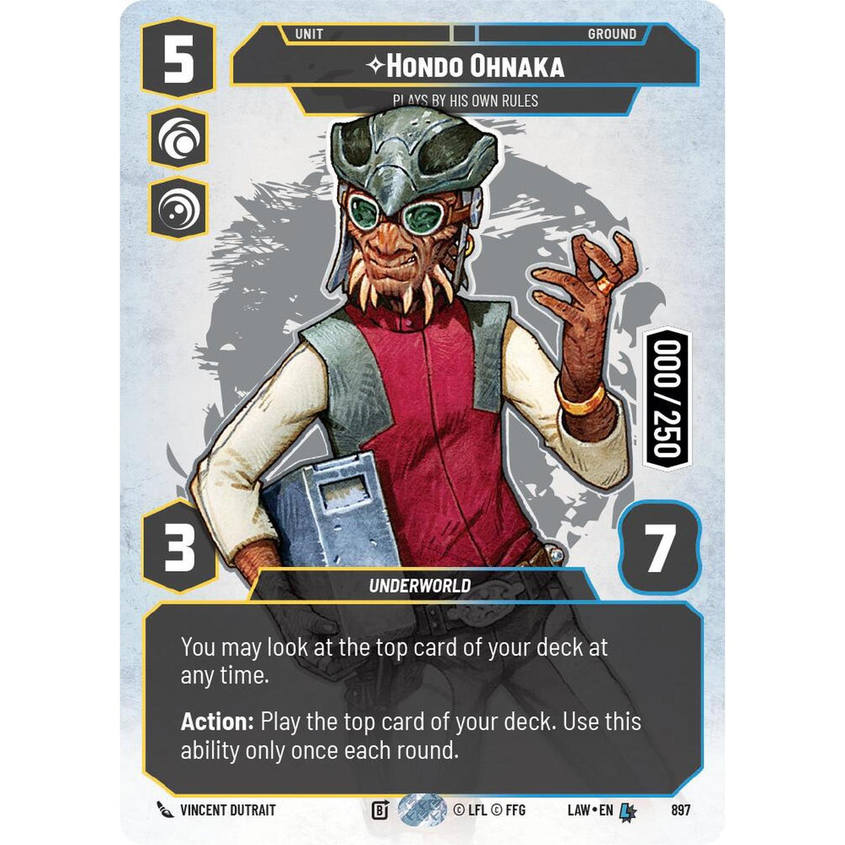 Hondo Ohnaka - Plays By His Own Rules (Serialized) (897) (897) [A Lawless Time] (NM/LP Foil)